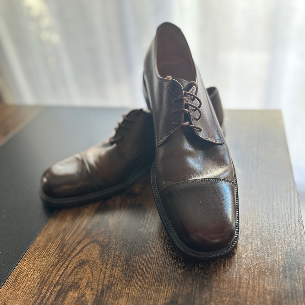 Salvatore Ferragamo Men’s Shoes – Size 8.5 (Brown Leather)
